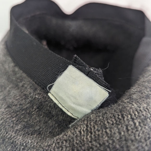 Vintage Hat Bucket Womens Gray Floppy Felted Embroidered Floral Pink - Picture 9 of 9